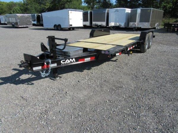 CAM Superline 7 x 21 Gravity Split-Tilt Trailer – 4′ Stationary Deck - Image 4