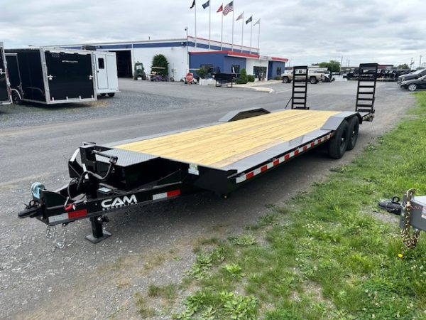 CAM Superline 8 x 24 Full Width Equipment Trailer – Ladder Ramps