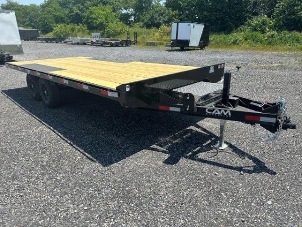 CAM Superline 8 x 18 Deckover Equipment Trailer – Slide Out Ramps - Image 2