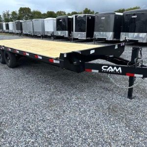 CAM Superline 8.5 x 22 Deckover Equipment Trailer – Slide Out Ramps