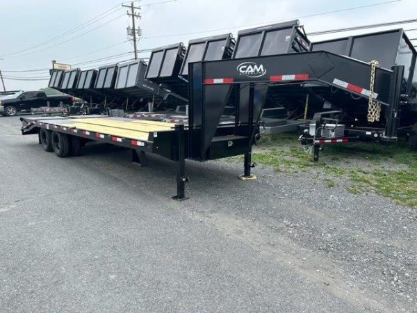 CAM Superline 8 x 25 Deckover Gooseneck Equipment Trailer - Image 4