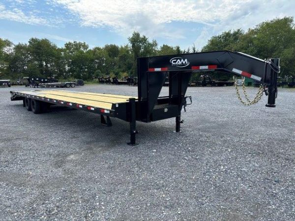CAM Superline 8 x 35 Gooseneck Equipment Trailer – 12K Axles