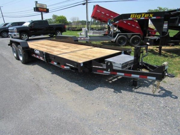 CAM Superline 7 x 21 Equipment Trailer – Gravity Split-Tilt