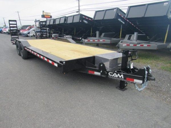 CAM Superline 8 x 22 Full Width Equipment Trailer – Ladder Ramps