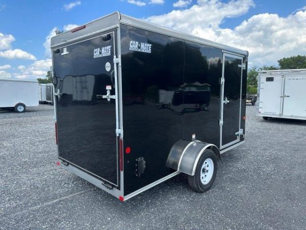 Car Mate 6 x 12 V-Nose Enclosed Cargo Trailer – Ramp Door - Image 5