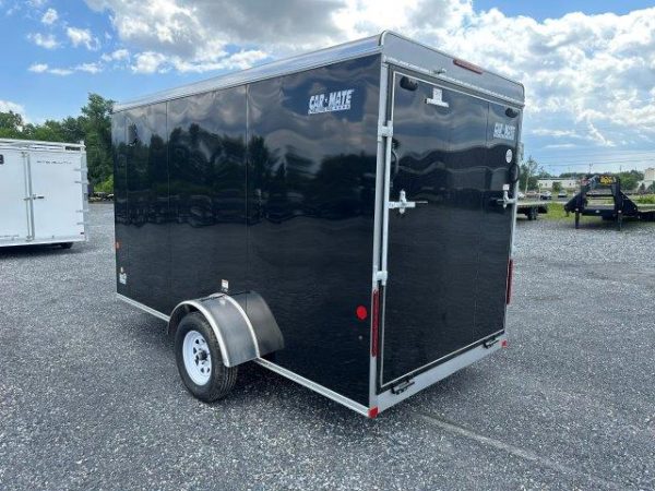 Car Mate 6 x 12 V-Nose Enclosed Cargo Trailer – Ramp Door - Image 7