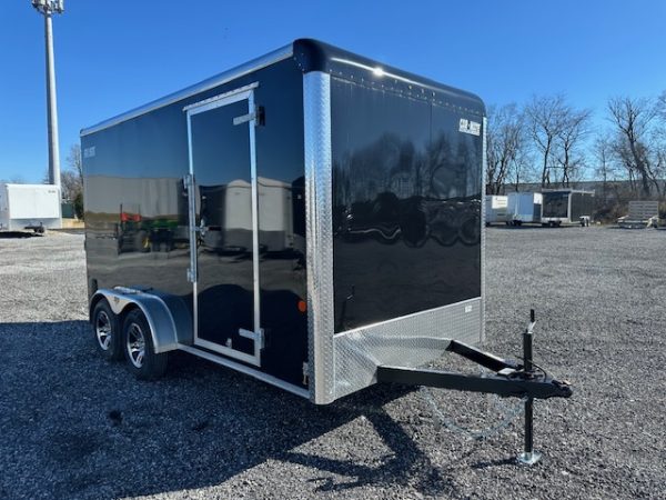Car Mate 7 x 14 Enclosed Cargo Trailer – Aluminum Wheels - Image 4