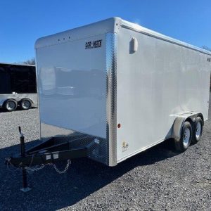 Car Mate 7 x 16 Enclosed Cargo Trailer – Double Rear Doors