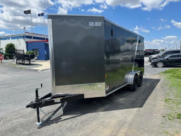 Car Mate 7 x 16 V-Nose Enclosed Cargo Trailer – Two Tone Exterior - Image 4