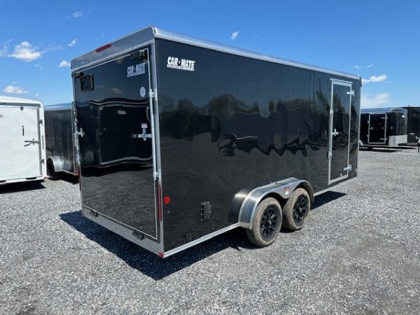 Car Mate 7 x 18 Enclosed Cargo Trailer – Aluminum Wheels - Image 5