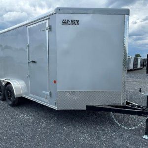 Car Mate 7 x 14 V-Nose Enclosed Cargo Trailer – Aluminum Wheels