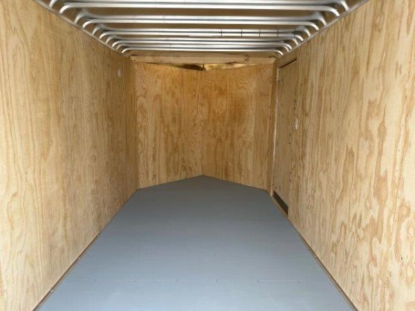 Car Mate 7 x 14 V-Nose Enclosed Cargo Trailer – Aluminum Wheels - Image 6