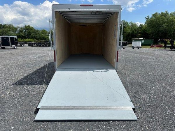 Car Mate 7 x 14 V-Nose Enclosed Cargo Trailer – Aluminum Wheels - Image 3
