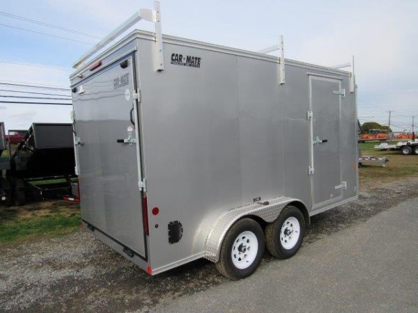 Car Mate 7 x 14 Enclosed Contractor Trailer – 6″ Added Height - Image 7