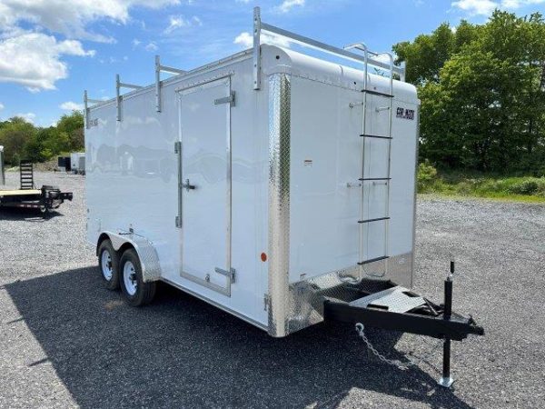 Car Mate 7 x 16 Enclosed Contractor Trailer – 6K Torsion Axles