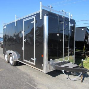 Car Mate 7 x 16 Enclosed Contractor Trailer – 10K GVW Upgrade