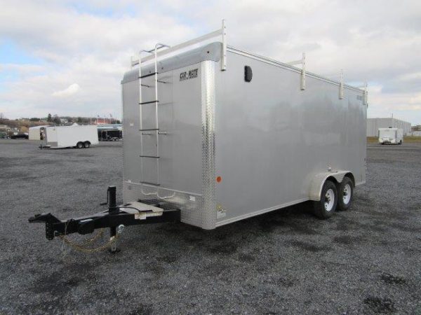 Car Mate 7 x 18 Enclosed Contractor Cargo Trailer – Tool Boxes - Image 4
