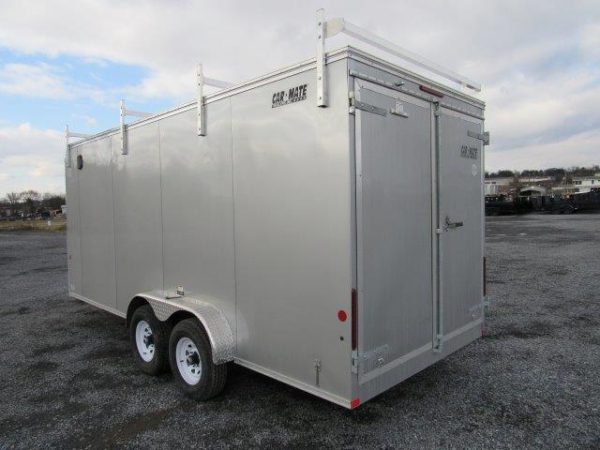 Car Mate 7 x 18 Enclosed Contractor Cargo Trailer – Tool Boxes - Image 7