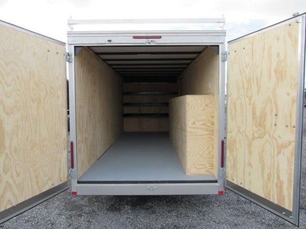 Car Mate 7 x 18 Enclosed Contractor Cargo Trailer – Tool Boxes - Image 3