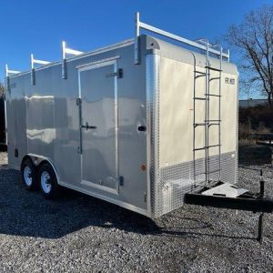 Car Mate 8.5 x 16 Enclosed Contractor Trailer – Ladder Racks