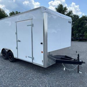 Car Mate 8.5 x 16 Enclosed Car Trailer – Aluminum Wheels