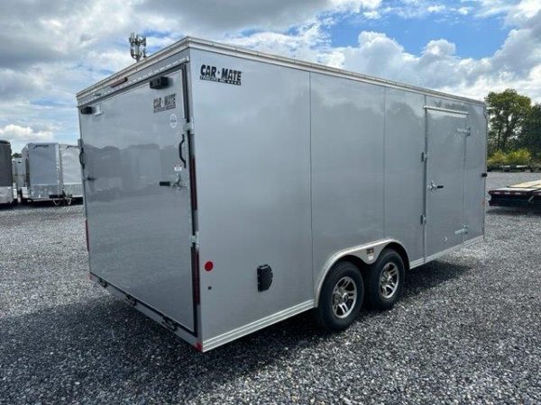 Car Mate 8.5 x 18 Enclosed Car Trailer – Aluminum Wheels - Image 5
