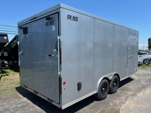 Car Mate 8.5 x 18 Enclosed Car Trailer – 6” Added Height - Image 7