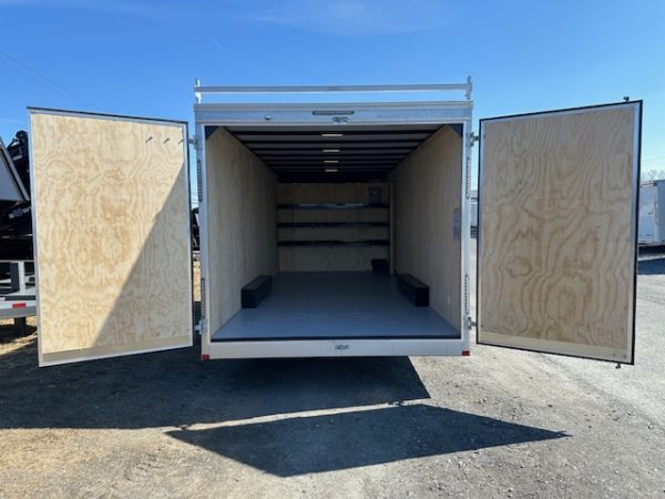 Car Mate 8.5 x 20 Enclosed Cargo Trailer – Contractor Barn Doors - Image 3