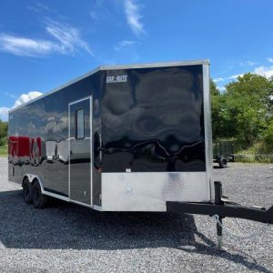 Car Mate 8.5 x 20 V-Nose Enclosed Car Hauler – Finished Interior