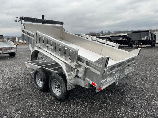 Cargo Pro 6 x 12 Aluminum Dump Trailer – Ladder Ramps - Image 5
