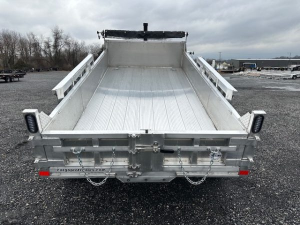 Cargo Pro 6 x 12 Aluminum Dump Trailer – Ladder Ramps - Image 3