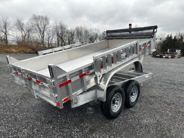 Cargo Pro 7 x 14 Aluminum Dump Trailer – Ladder Ramps - Image 6