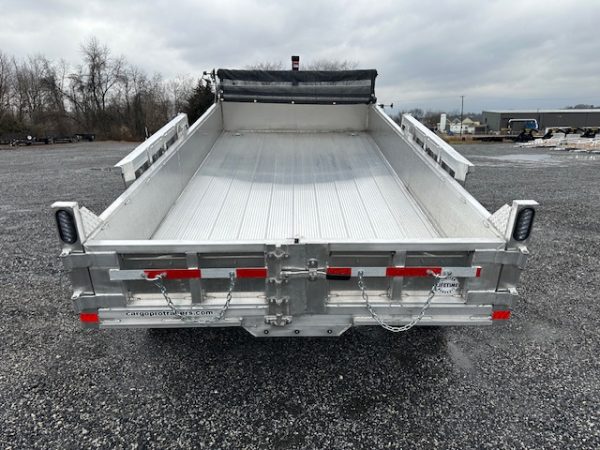 Cargo Pro 7 x 14 Aluminum Dump Trailer – Ladder Ramps - Image 3
