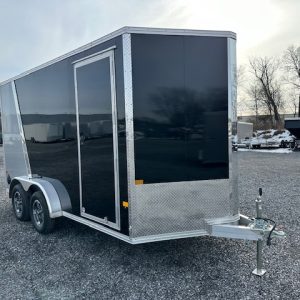 Cargo Pro 7 x 14 Aluminum Enclosed Trailer – Rubber Coin Floor