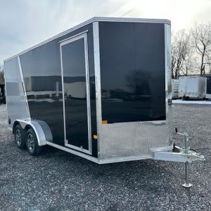 Cargo Pro 7.4 x 16 Aluminum Enclosed Trailer – Rubber Coin Floor