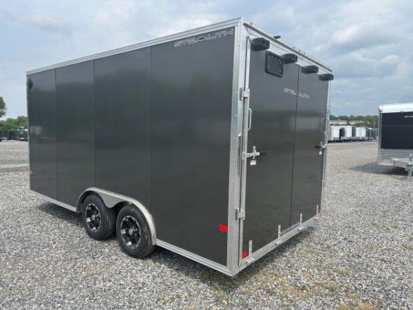 Cargo Pro Stealth 8.5 x 16 Aluminum V-Nose Enclosed Car Trailer - Image 7