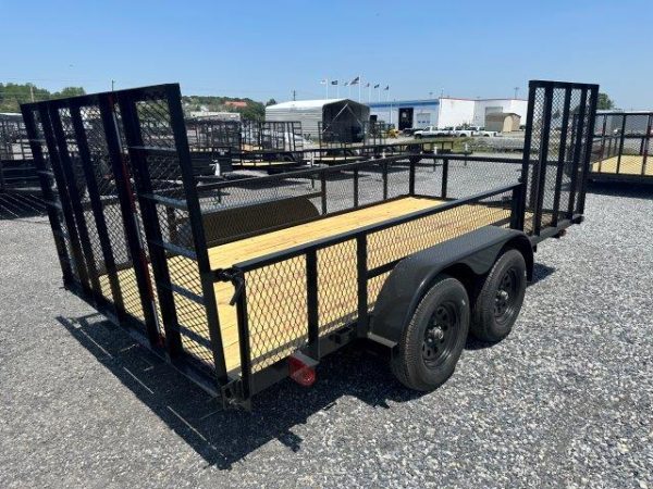 Carry-On 7 x 14 Landscape Utility Trailer – Mesh Sides & ATV Gate - Image 5