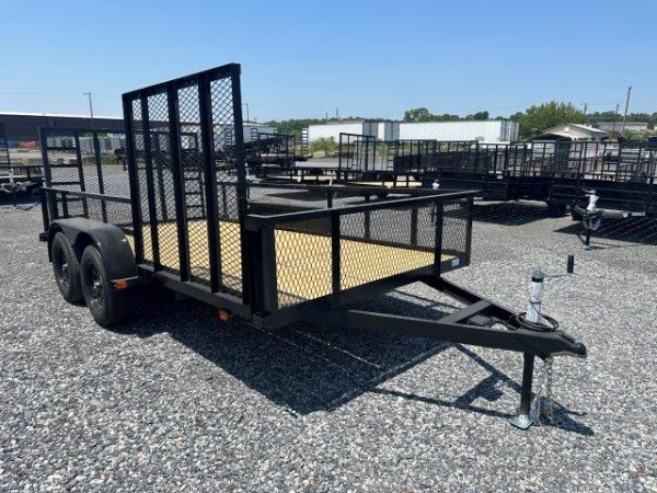 Carry-On 7 x 14 Landscape Utility Trailer – Mesh Sides & ATV Gate