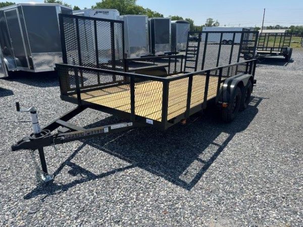 Carry-On 7 x 14 Landscape Utility Trailer – Mesh Sides & ATV Gate - Image 4
