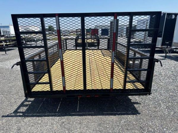 Carry-On 7 x 14 Landscape Utility Trailer – Mesh Sides & ATV Gate - Image 3