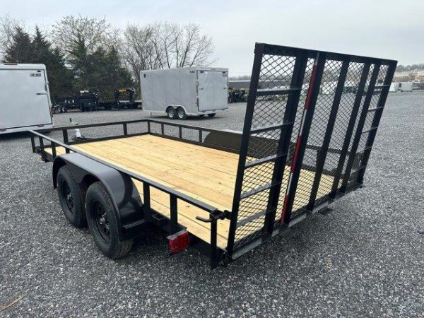 Carry-On 7 x 14 Landscape Utility Trailer – Rear Ramp Gate - Image 5