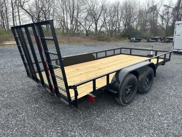Carry-On 7 x 14 Landscape Utility Trailer – Rear Ramp Gate - Image 6