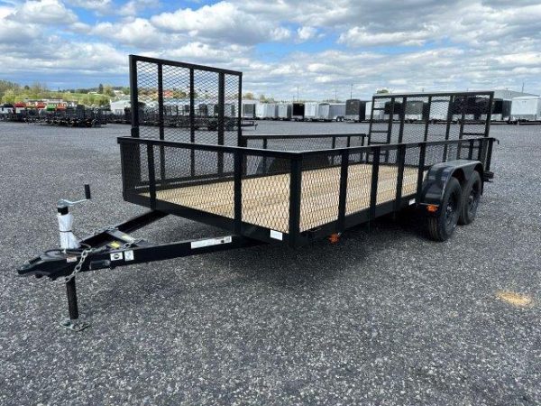Carry-On 7 x 16 Landscape Utility Trailer – Mesh Sides & ATV Gate - Image 5
