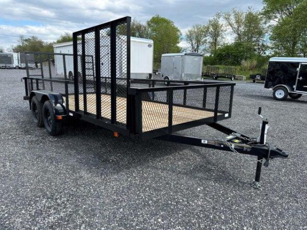 Carry-On 7 x 16 Landscape Utility Trailer – Mesh Sides & ATV Gate