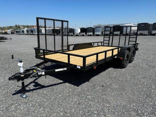 Carry-On 7 x 16 Landscape Utility Trailer – Side ATV Ramp