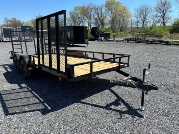 Carry-On 7 x 16 Landscape Utility Trailer – Side ATV Ramp - Image 4