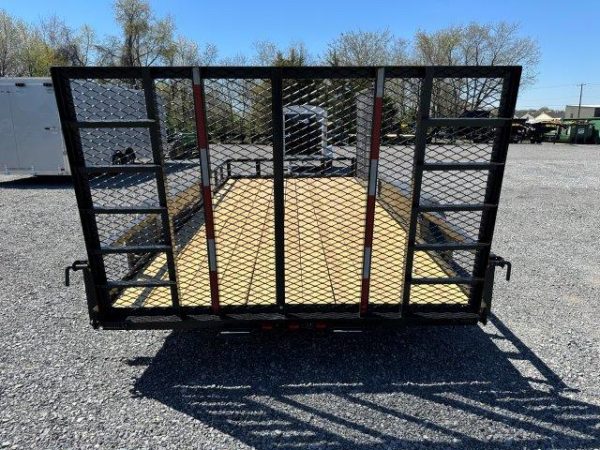 Carry-On 7 x 16 Landscape Utility Trailer – Side ATV Ramp - Image 3