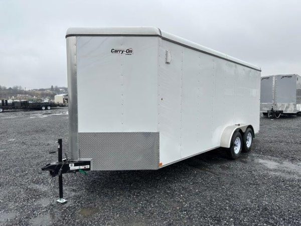 Carry-On 7 x 18 Enclosed V-Nose Cargo Trailer – 6″ Added Height - Image 4