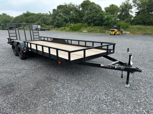 Carry-On 7 x 20 Landscape Utility Trailer – Rear Ramp Gate