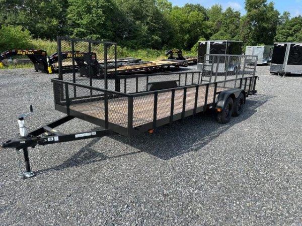Carry-On 7 x 20 Landscape Utility Trailer – Mesh Sides & ATV Gate - Image 4